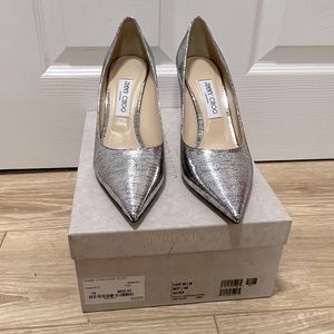 Jimmy Choo - Love85 - NWT silver with some black. Size 40